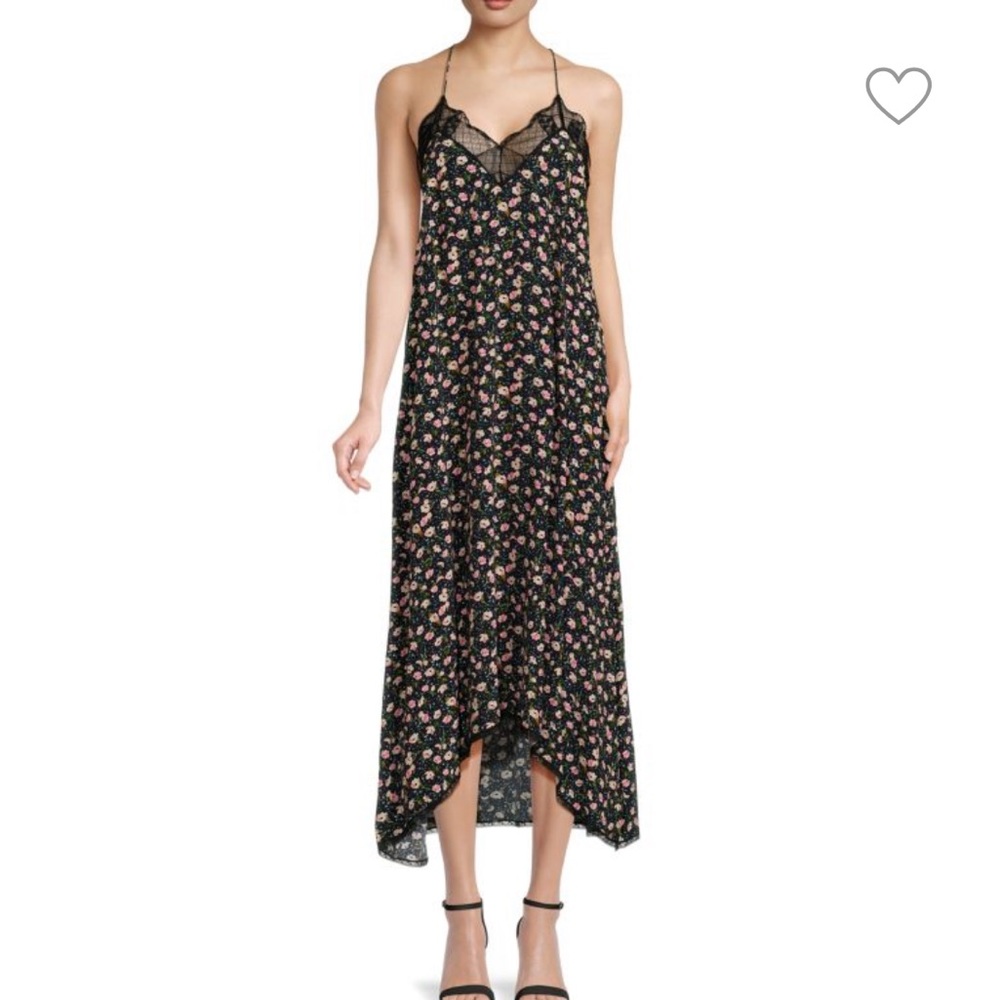 ZADIG & VOLTAIRE Risty Floral Midi slip Dress Small